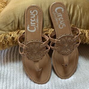 Sam Edelman Circus Sandals Patent Tan Nude 8.5